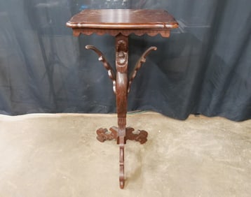 Carved Figural Pedestal