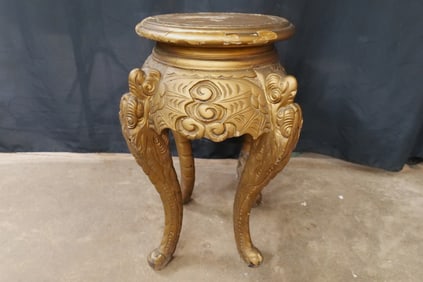Oriental Hand Carved Plant Stand