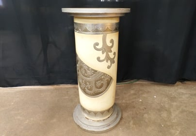 Paint Decorated Pedestal