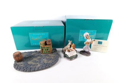 WDCC Lady and the Tramp "Bella Notte" Figurine Set