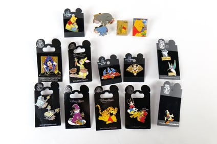 Lot of 14 Mixed Disney Character Pins