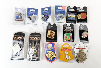 Lot of 14 Mixed Disney Character Pins