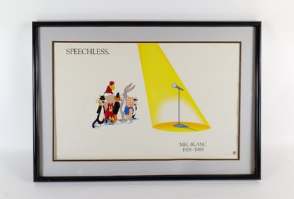 Looney Tunes Mel Blanc "Speechless" Tribute Print
