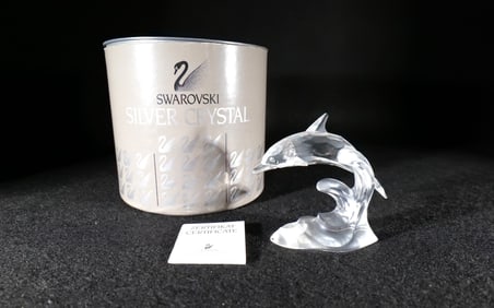 Swarovski Crystal Dolphin Figurine