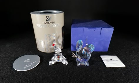 Lot of 2 Swarovski Crystal Figurines