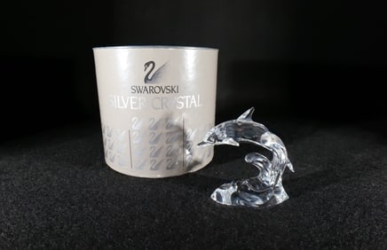 Swarovski Crystal Dolphin Figurine