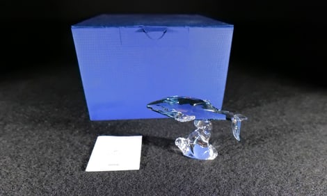 Swarovski Crystal Young Whale Figurine