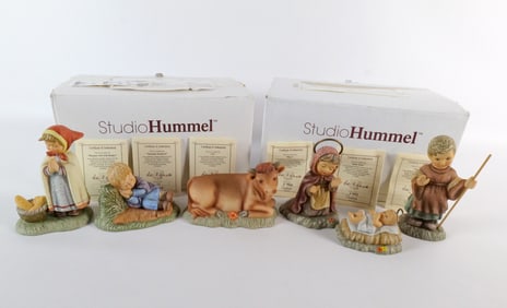 Lot of 2 Berta Hummel Nativity Figure Sets