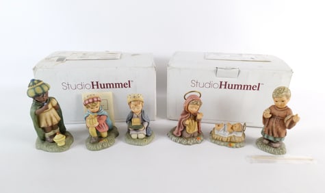 Lot of 2 Berta Hummel Nativity Figure Sets