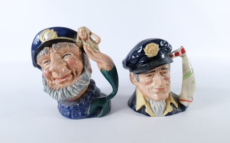 Lot of 2 Royal Doulton Character Jugs