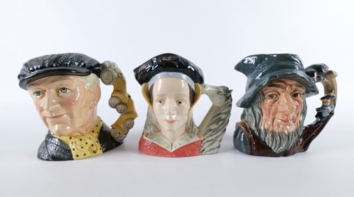 Lot of 3 Royal Doulton Character Jugs