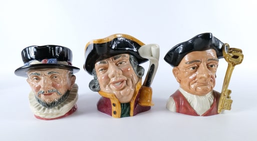 Lot of 3 Royal Doulton Character Jugs