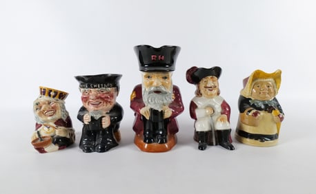 Lot of 5 Character Jugs