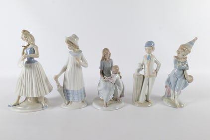 Lot of 5 Porcelain Figurines