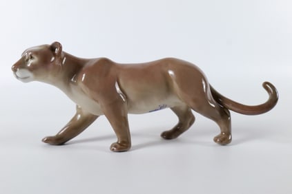 Lladro Miniature Cougar Figurine