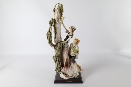 Giuseppe Armani Boy and Girl with Flowers Figurine