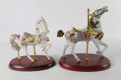 Lot of 2 Lenox Carousel Horses