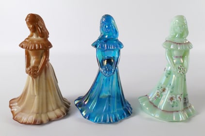 Lot of 3 Fenton Bridesmaid Figurines