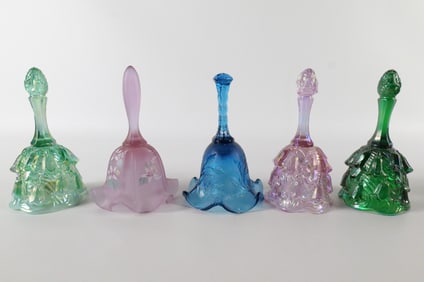 Lot of 5 Fenton Bells
