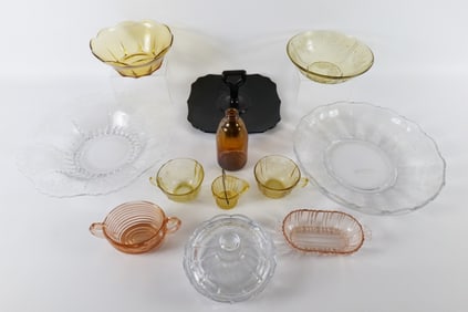 Lot of Depression and Elegant Glass