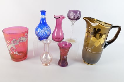 Group Lot of Art Glass Pieces