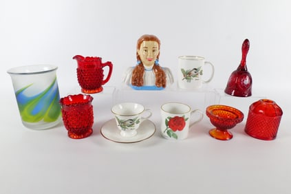 Group Lot of Mixed Porcelain and Glass Items