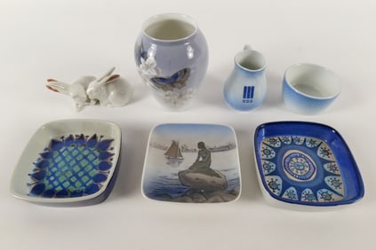 Group Lot of Denmark Porcelain Pieces