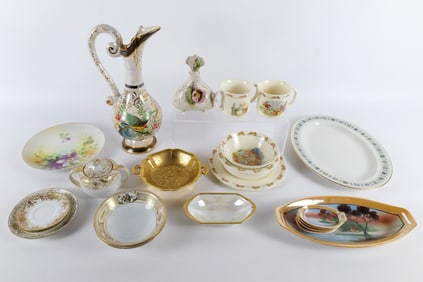 Group Lot of Porcelain and Pottery Pieces