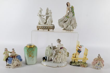 Lot of Porcelain Figurines and Collectibles