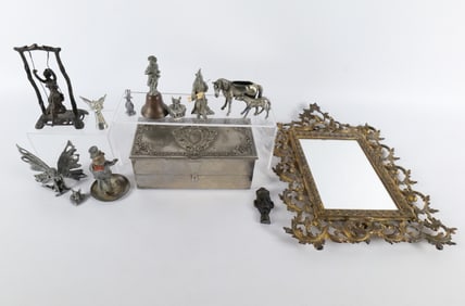 Group Lot of Metal and Brass Items