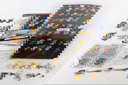 Lot of Pins, Buttons, and Collectibles