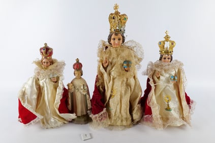 Group Lot of Religious Figures and Dolls