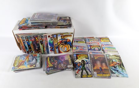 Long Box of Superman Comic