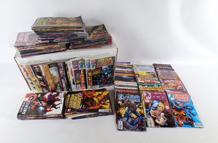 Long Box of Captain America Comics