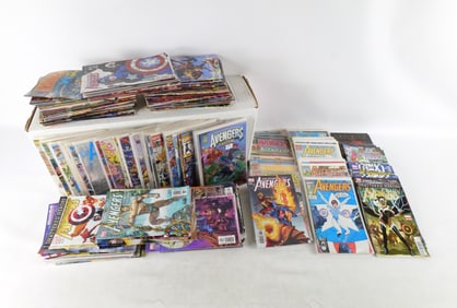 Long Box of Avengers Comics