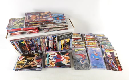 Long Box of Superman Comics