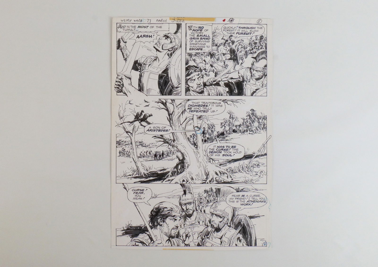 Original DC Comic Book Art- Weird War Tales (1 of 7)