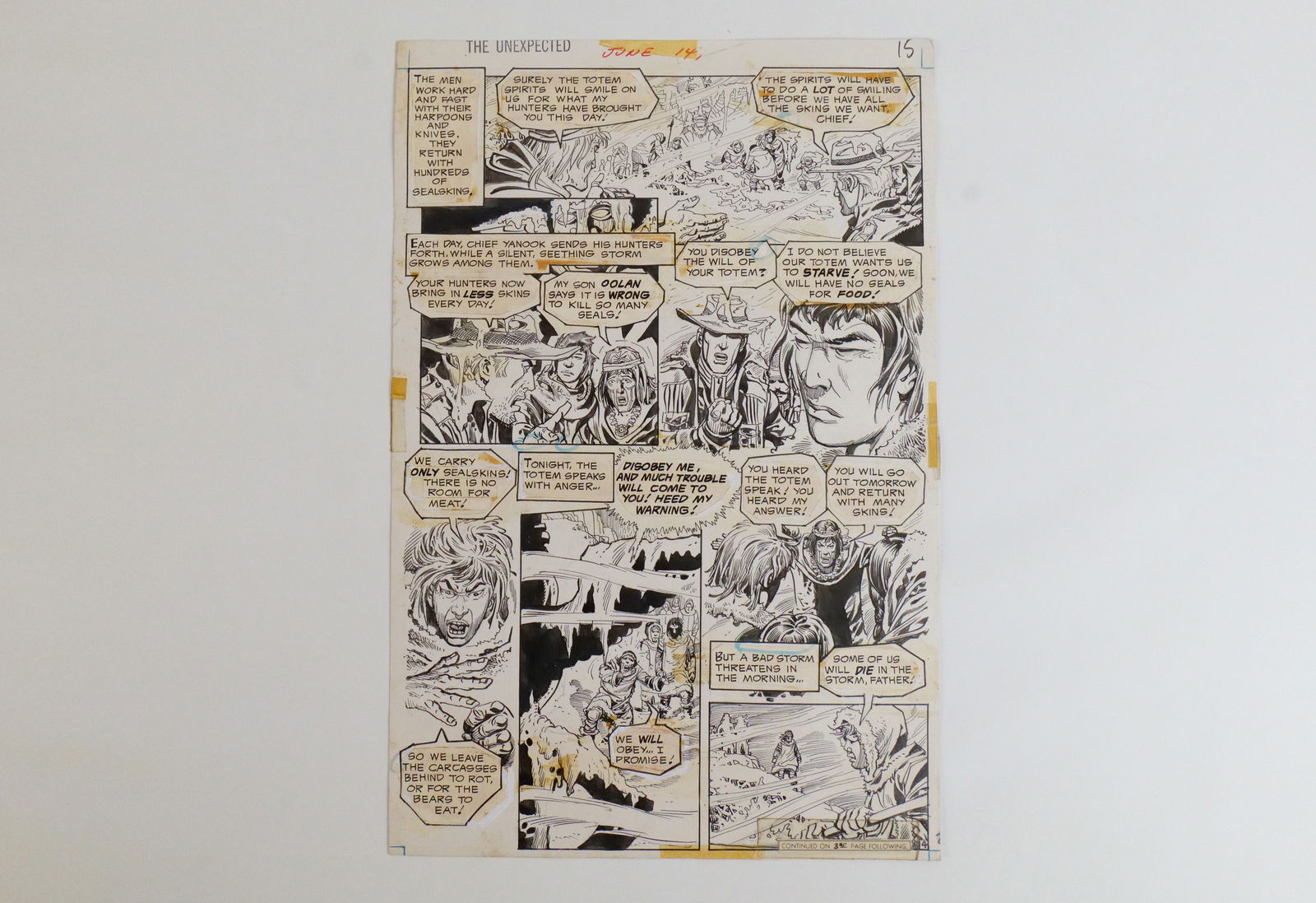 Original DC Comic Book Art-The Unexpected (1 of 6)