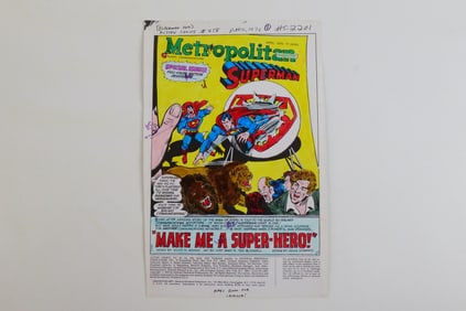 Metropolitan Superman #458 Original Comic Art