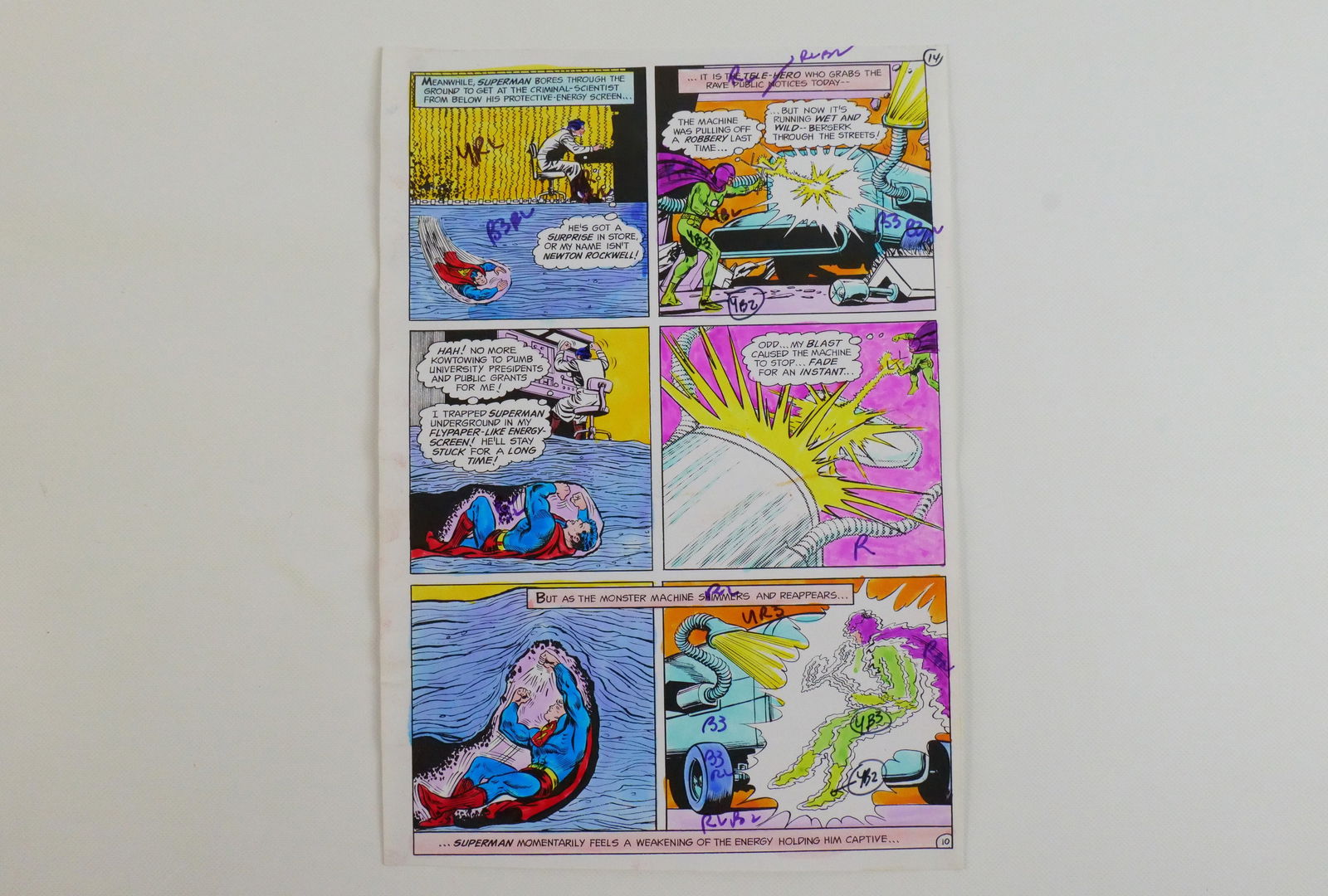 Metropolitan Superman #458 Original Comic Art (1 of 4)