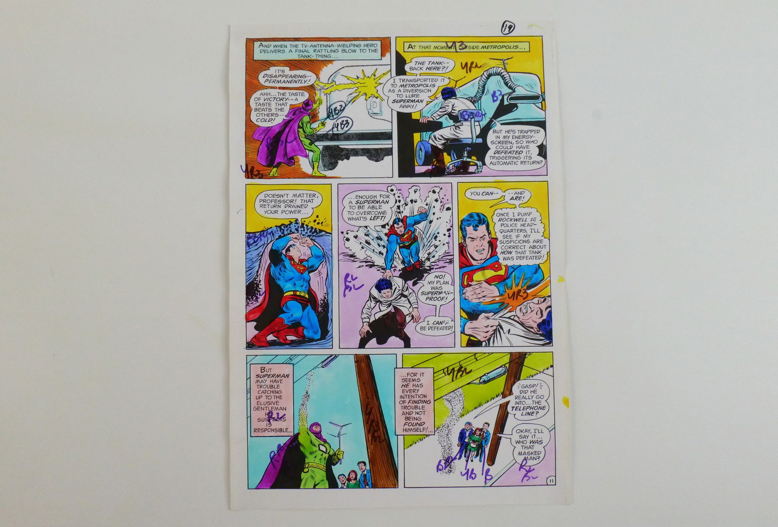 Metropolitan Superman #458 Original Comic Art (1 of 4)