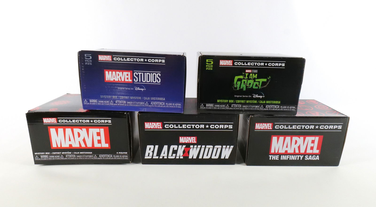 Lot of 5 Funko Marvel Collector Corps Mystery Boxes