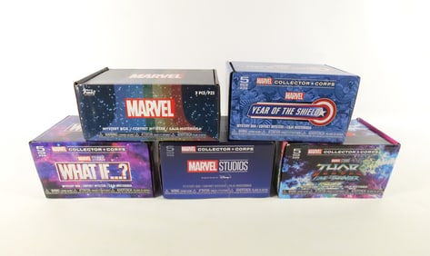 Lot of 5 Funko Marvel Collector Corps Mystery Boxes