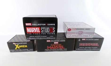 Lot of 5 Funko Marvel Collector Corps Mystery Boxes