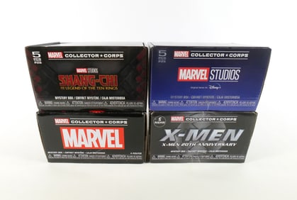 Lot of 4 Funko Marvel Collector Corps Mystery Boxes