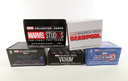 Lot of 5 Funko Marvel Collector Corps Mystery Boxes