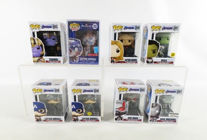 Lot of 8 Funko Marvel Avengers Pops