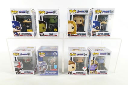 Lot of 8 Funko Marvel Avengers Pops