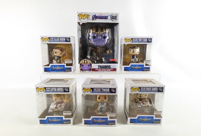 Lot of 6 Funko Pop Marvel Avengers Bobbleheads