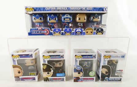 Lot of Funko Captain America Pops